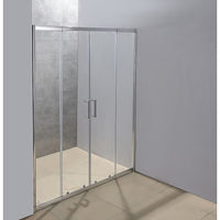 1400-1600mm Sliding Door Safety Glass Shower Screen Chrome By Della Francesca Kings Warehouse 