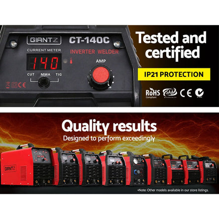 140Amp Inverter Welder Plasma Cutter Gas DC iGBT Portable Welding Machine KingsWarehouse