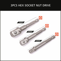 16Pc Socket Bit Adaptor Set Power Drill Nut Driver Extension Screwdriver Bits Kings Warehouse