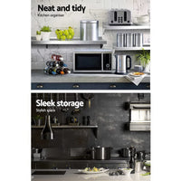 1800mm Stainless Steel Wall Shelf Kitchen Shelves Rack Mounted Display Shelving Kings Warehouse