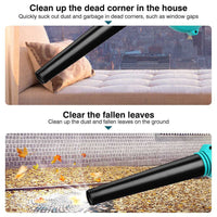 2-in-1 Cordless Electric Leaf Blower Dust Suction Vacuum Cleaner With 2 Battery Kings Warehouse