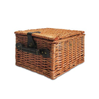 2 Person Picnic Basket Set Baskets Vintage Outdoor Insulated Blanket Camping Supplies Kings Warehouse 