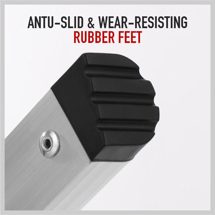 2-Step Portable Folding Ladder, Aluminum Frame Lightweight Home Ladder with Anti Slip Design, 150KG Capacity Kings Warehouse