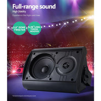 2-Way In Wall Speakers Home Speaker Outdoor Indoor Audio TV Stereo 150W Speakers Kings Warehouse