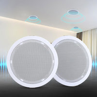 2 x 6" In Ceiling Speakers Home 80W Speaker Theatre Stereo Outdoor Multi Room Speakers Kings Warehouse