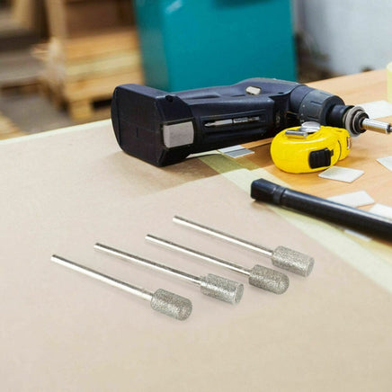 20pcs Diamond Grinding Heads Mini Drill Burrs Bit Set 3mm Shank for Rotary Tool Kings Warehouse