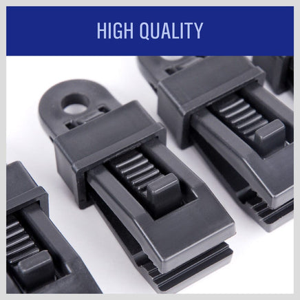 24Pc Camping Awning Tarp Clips Tent Clamps Set Snap Hanger Tighten Survival Tool Kings Warehouse