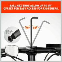 26Pc Allen Wrench Set Ball End Long Arm Hex Key Metric & Imperial With Holders Kings Warehouse