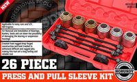 26Pc Universal Press & Pull Sleeve Kit Bush Bearing Remove LCV HGV Engines Tools Kings Warehouse