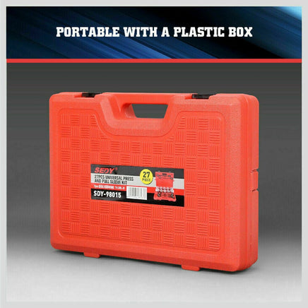 27Pc Universal Pull & Press Sleeve Kit Removal Bushing Driver Set Bearings Seal Kings Warehouse