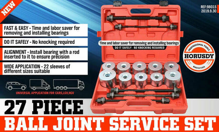 27Pc Universal Pull & Press Sleeve Kit Removal Bushing Driver Set Bearings Seal Kings Warehouse