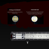 28 inch Philips LED Light Bar Quad Row Combo Beam 4x4 Work Driving Lamp 4wd Auto Accessories > Lights Kings Warehouse