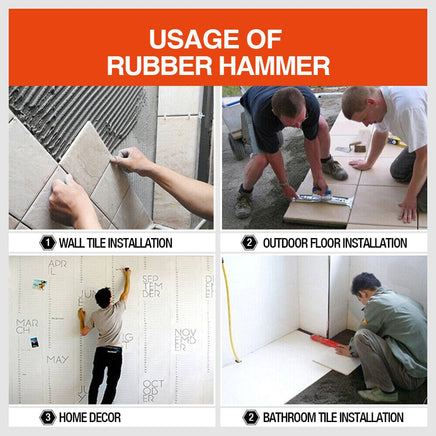 2LB Dead Blow Rubber Mallet Hammer Non Slip Soft Face Auto Car Repair NEW Kings Warehouse