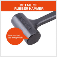 2LB Dead Blow Rubber Mallet Hammer Non Slip Soft Face Auto Car Repair NEW Kings Warehouse