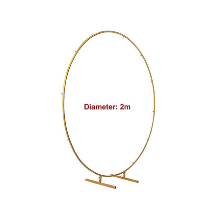 2M Wedding Hoop Round Circle Arch Backdrop Flower Display Stand Frame Background garden supplies Kings Warehouse