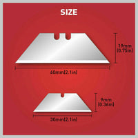 2Pc Folding Utility Knife Aluminium Handle & 10 Spare Stanley Blades Craft New Kings Warehouse