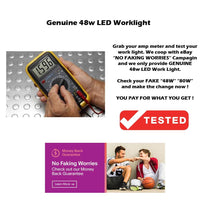 2PCS 48W LED Work Lights FLOOD Lamp Off Road 12V 24V Boat Camping Fishing 80w Lights Kings Warehouse