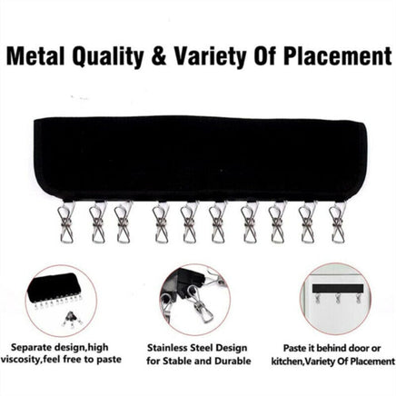 2X 10 Clips Door Cap Rack Baseball Hat Holder Closet Hanger Storage Organizer Kings Warehouse