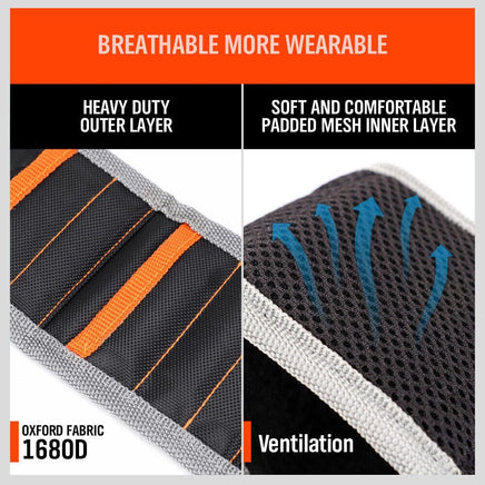 2x Strong Magnetic Wrist Band Magnet Strap Tool Holder Belt Screws Bolt Nut Nail Kings Warehouse