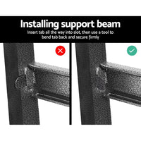 2x1.5M Garage Shelving Warehouse Rack Storage Racking Storage Steel Kings Warehouse