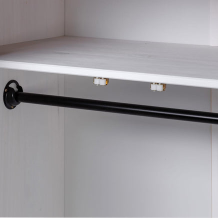 3-Door Wardrobe White 118x50x171.5 cm Pine Panama Range bedroom furniture Kings Warehouse