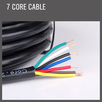 30M X 7 Core Wire Cable Trailer Cable Automotive Boat Caravan Truck Coil V90 PVC Kings Warehouse
