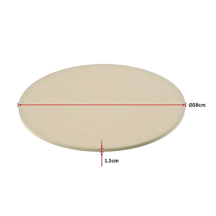38cm XL Pizza & Baking Stone for BBQ/Oven/Grill KingsWarehouse