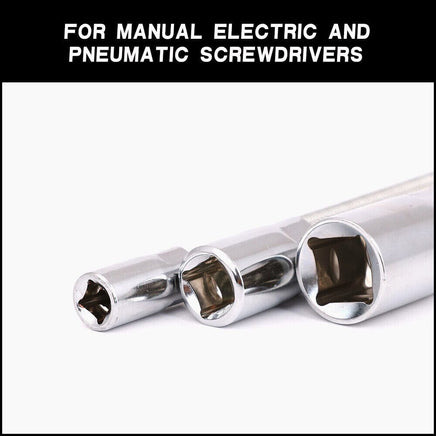 3PC Flexible Socket Extension Bars Shaft Set 1/2" 1/4" 3/8" Drive 10" 8" 6" Long Kings Warehouse