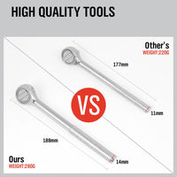 3Pc Universal Socket Wrench Set Power Drill Adaptor Gator Grip Size 7mm to 19mm Kings Warehouse