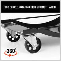 4 x Heavy Duty Wheel Dolly 450 kg 1000 lb Car Vehicle Positioning Jack Platform Kings Warehouse