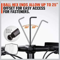 48-Piece Ratchet Wrench Set with Rolling Pouch - Metric SAE Allen Key & Hex Key Spanner Kit Kings Warehouse