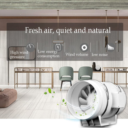 4inch Extractor Fan Duct Hydroponic Inline Exhaust Vent Industrial Kings Warehouse