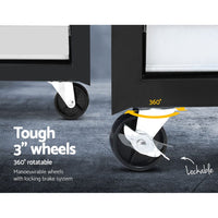 5 Drawer Mechanic Tool Box Cabinet Storage Trolley - Black & Grey KingsWarehouse