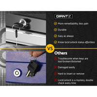 5 Drawer Mechanic Tool Box Cabinet Storage Trolley - Black & Grey KingsWarehouse