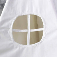 5 Poles Giant Kids Teepee Tent (Natural Canvas) Kings Warehouse