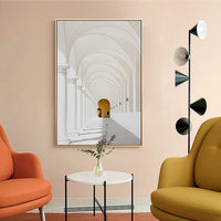 50cmx70cm Long Corridor Style A Gold Frame Canvas Wall Art Kings Warehouse