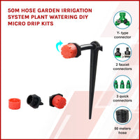 50M Hose Garden Irrigation System Plant Watering DIY Micro Drip Kits Kings Warehouse 