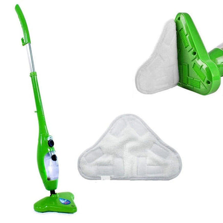 5PCS Stick On White Washable Cleaning Pads Microfiber For X5 Steam Mop H20 H2O Kings Warehouse