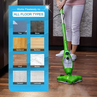 5PCS Stick On White Washable Cleaning Pads Microfiber For X5 Steam Mop H20 H2O Kings Warehouse