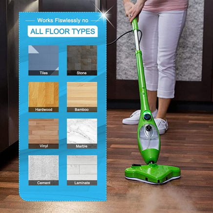 5PCS Stick On White Washable Cleaning Pads Microfiber For X5 Steam Mop H20 H2O Kings Warehouse