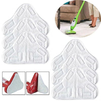 5PCS Stick On White Washable Cleaning Pads Microfiber For X5 Steam Mop H20 H2O Kings Warehouse