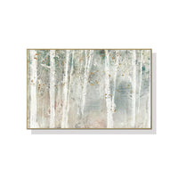 60cmx90cm Forest hang painting style Gold Frame Canvas Wall Art Kings Warehouse