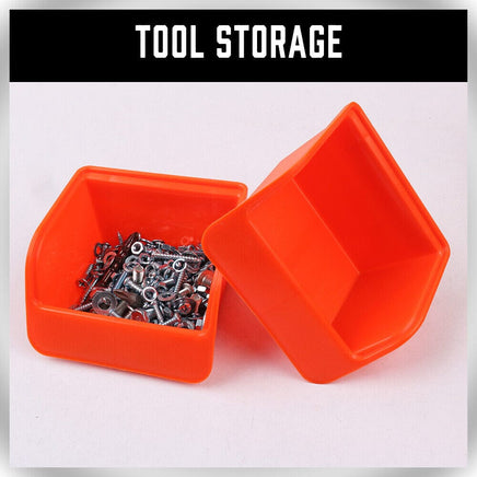 6Pc Pegboard Bins Peg Board Parts Storage With Steel Hooks Tools Organiser Tray Kings Warehouse