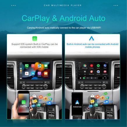 7 inch Car Radio 2 DIN GPS FM RDS WIFI w/ Rear Camera For Android IOS CarPlay AU Kings Warehouse
