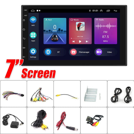 7 inch Car Radio 2 DIN GPS FM RDS WIFI w/ Rear Camera For Android IOS CarPlay AU Kings Warehouse