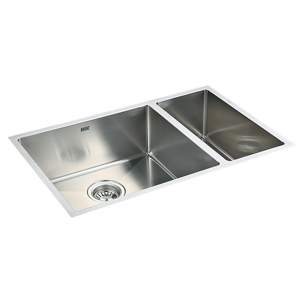 715x440mm Handmade Stainless Steel Undermount / Topmount Kitchen Sink with Waste Kings Warehouse