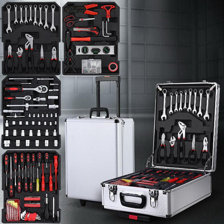 786pcs Tool Kit Trolley Case Mechanics Box Toolbox Portable DIY Set SL Kings Warehouse