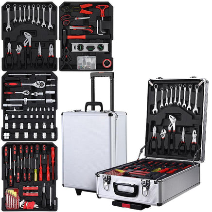 786pcs Tool Kit Trolley Case Mechanics Box Toolbox Portable DIY Set SL Kings Warehouse