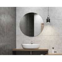 80cm Round Wall Mirror Bathroom Makeup Mirror by Della Francesca Kings Warehouse 