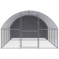 Outdoor Chicken Coop 3x4x2 m Galvanised Steel